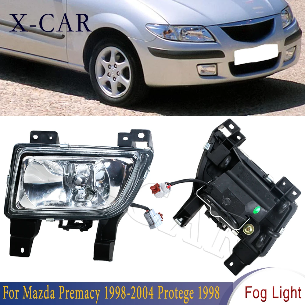 

X-CAR Front Bumper Fog Lamp Fog Light Assembily BJ B25G-51-680 B25G-51-690 For Mazda Premacy 1998-2004 Protege 1998 car-styling