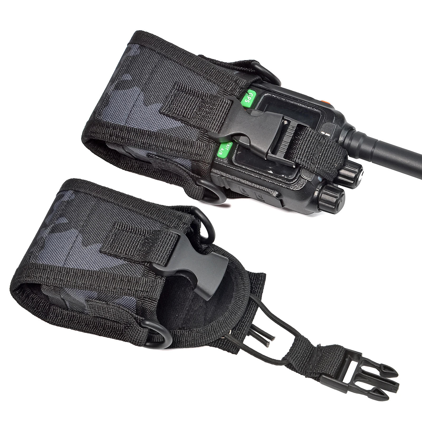 Custodia in nylon per walkie talkie, fondina per radio con cinturino, per radio GPS, radio bidirezionale Motorola GP88S baofeng UV82 Midland