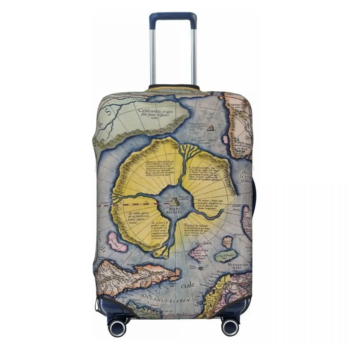 

Map Of The North Polar Regions Luggage Protective Dust Covers Elastic Waterproof 18-32inch Suitcase Cover Travel Accessories