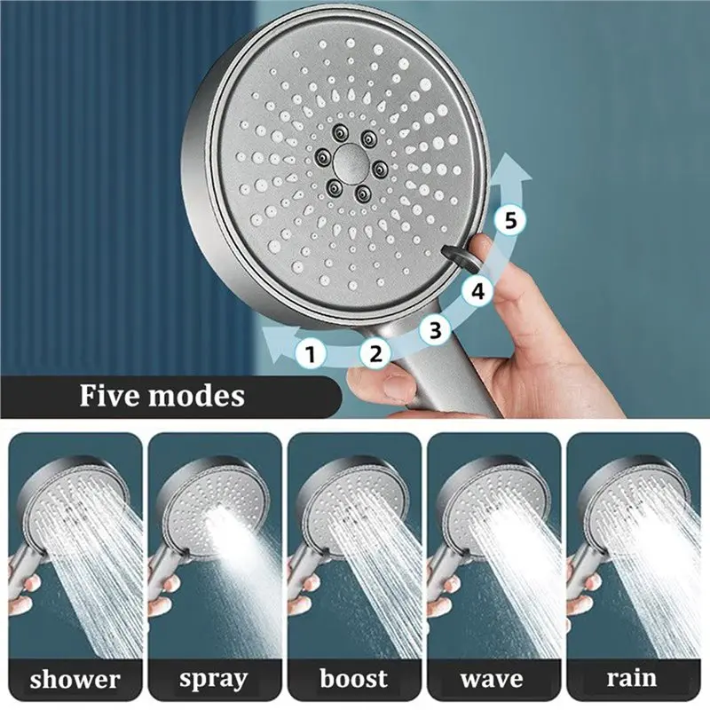 

AWAH High Pressure Shower Head Set Multifunctional Bathroom Shower Head Set Rainfall Spraying Bathroom Accessories