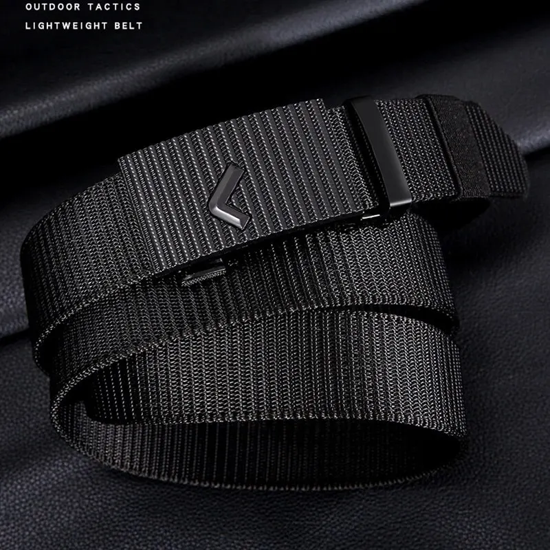 Men Automatic Buckle Nylon Male Army Tactical Belt for Men Military Waist Canvas Belts High Quality Straps