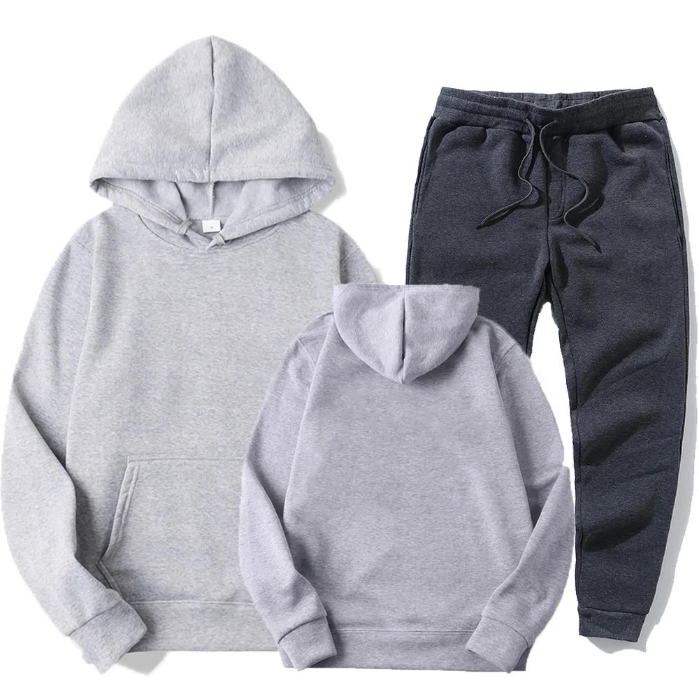 2024 Autumn And Winter Fashion Brand Men Tracksuit New Men's Hoodies + Sweatpants Two Piece Suit Hooded Casual Sets Male Clothes