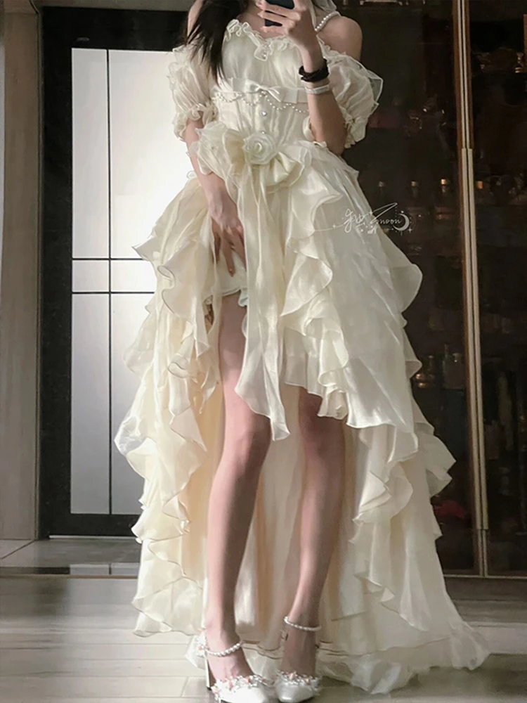 

New Color Wedding Dress Heavy Industry Tail
