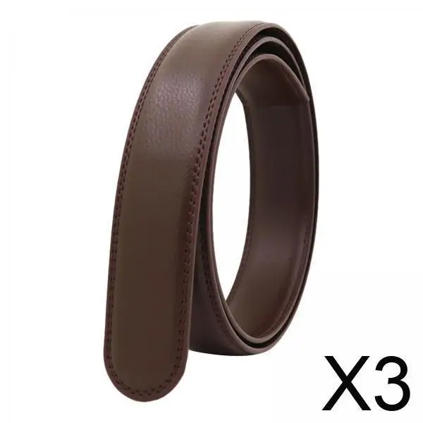 

Сменный ремень с храповым механизмом из искусственной кожи без пряжек, модный деловой ремень для мужчин, деловые свадебные джинсы, аксессуары