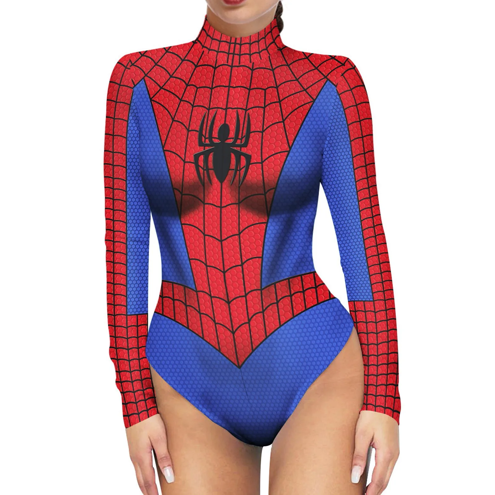 Women's Long Sleeve Role-Playing Bodysuit Costume Perfect For Cosplay Parties And Dress Events Comfortable Fit