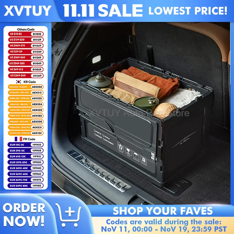 

Складной ящик для хранения для Tesla Model Y 3, обновленный многофункциональный органайзер для багажника, 36 л, большая вместимость, экономия места, водонепроницаемый