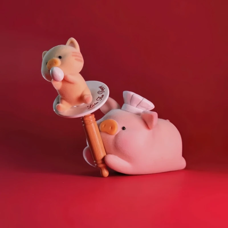 In Stock LuLu Pig Five-star Restaurant Series Blind Box Cute Pig Anime Figure Surprise Bag Model Action Figure Toys Xmas Gifts