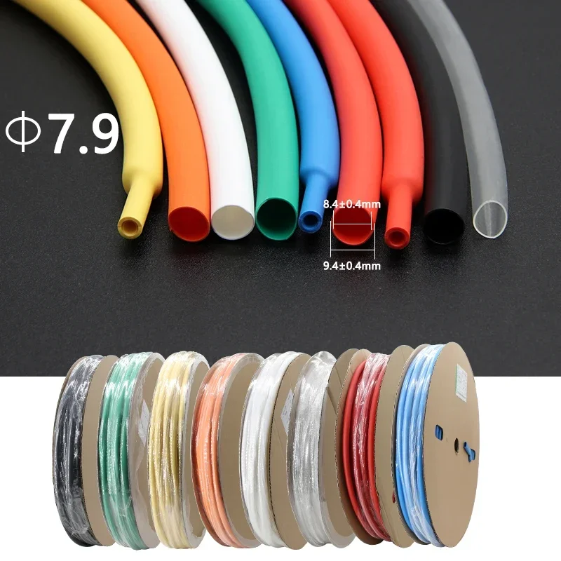 1M 3:1 Heat Shrink Tube Diameter 1.6/2.4/3.2/4.8/6.4/7.9/9.5/12.7/15.4/19.1/25.4/30/39/50mm With Double Wall Glue Tube