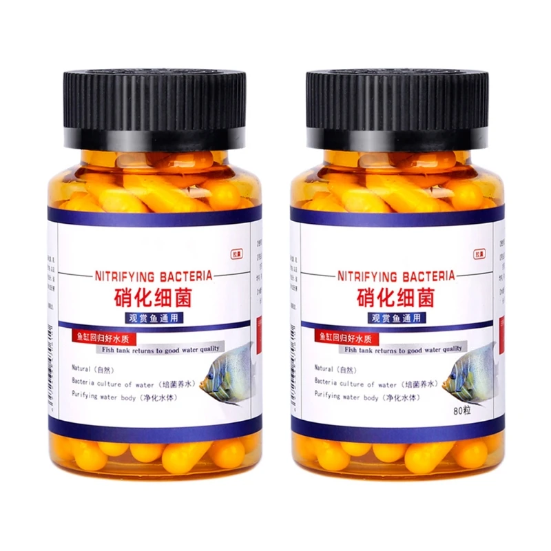 Cápsulas bacterias nitrificantes para peces agua dulce y polvo seco concentrado, 30/80 Uds., novedad