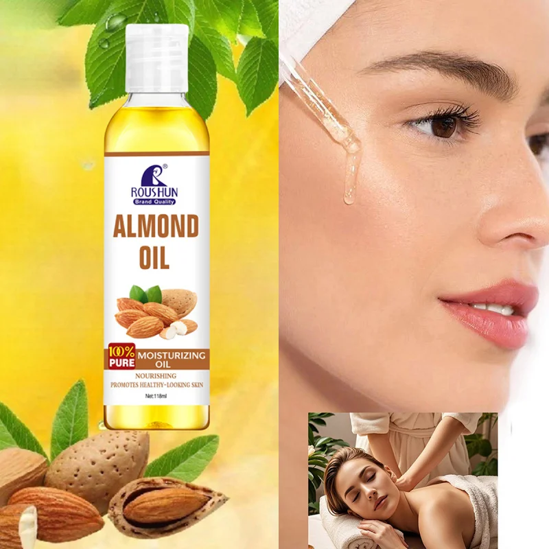 118 مل زيت جسم اللوز زيت العناية بالبشرة ترطيب البشرة سعة كبيرة زيت أساسي للجسم بالكامل للجسم والوجه واليد والشفاه والعين #3