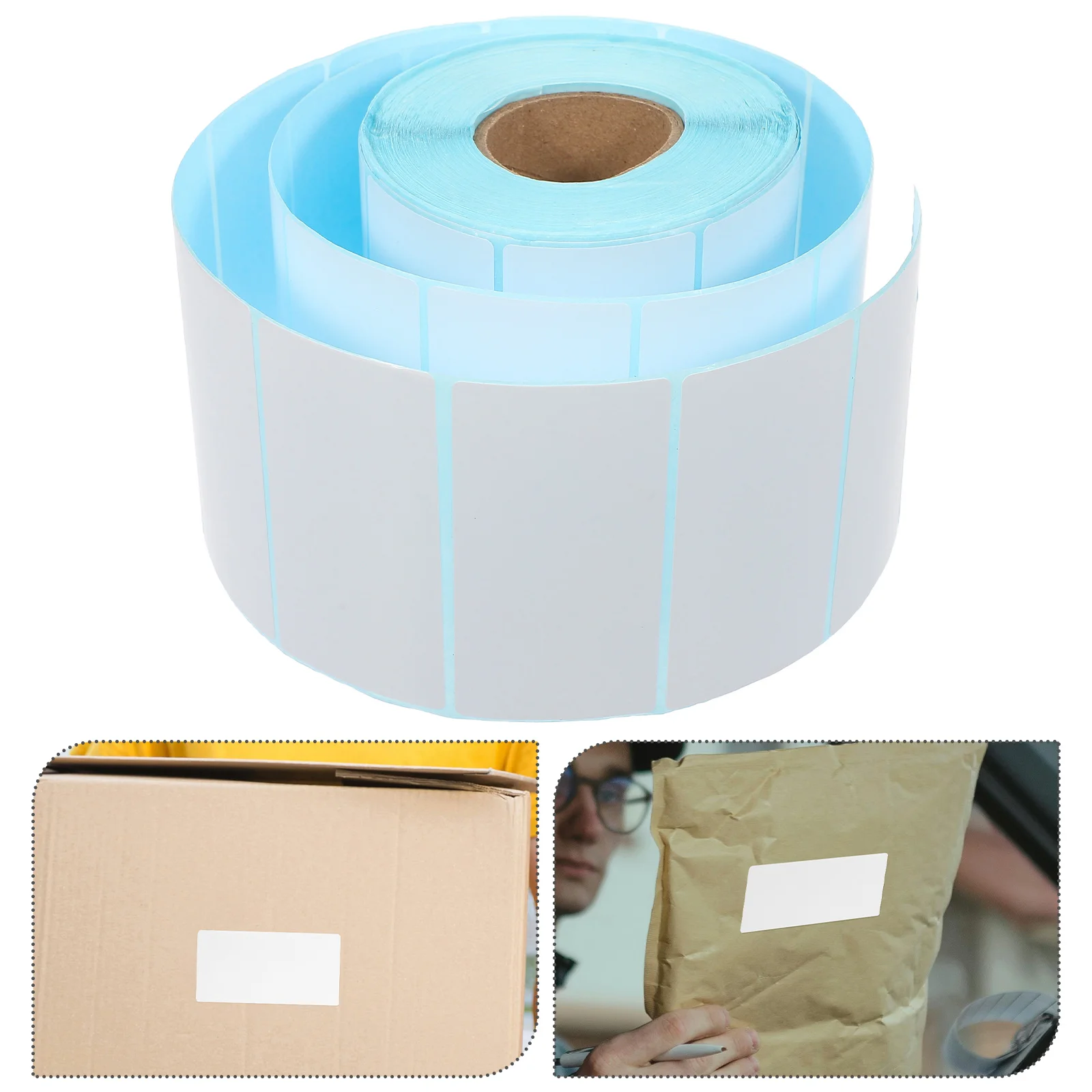 

1pcs Direct Label Rolls Self-Adhesive Thermal Printer Stickers For Business Logistics Warehousing Waterproof Blank Shipping