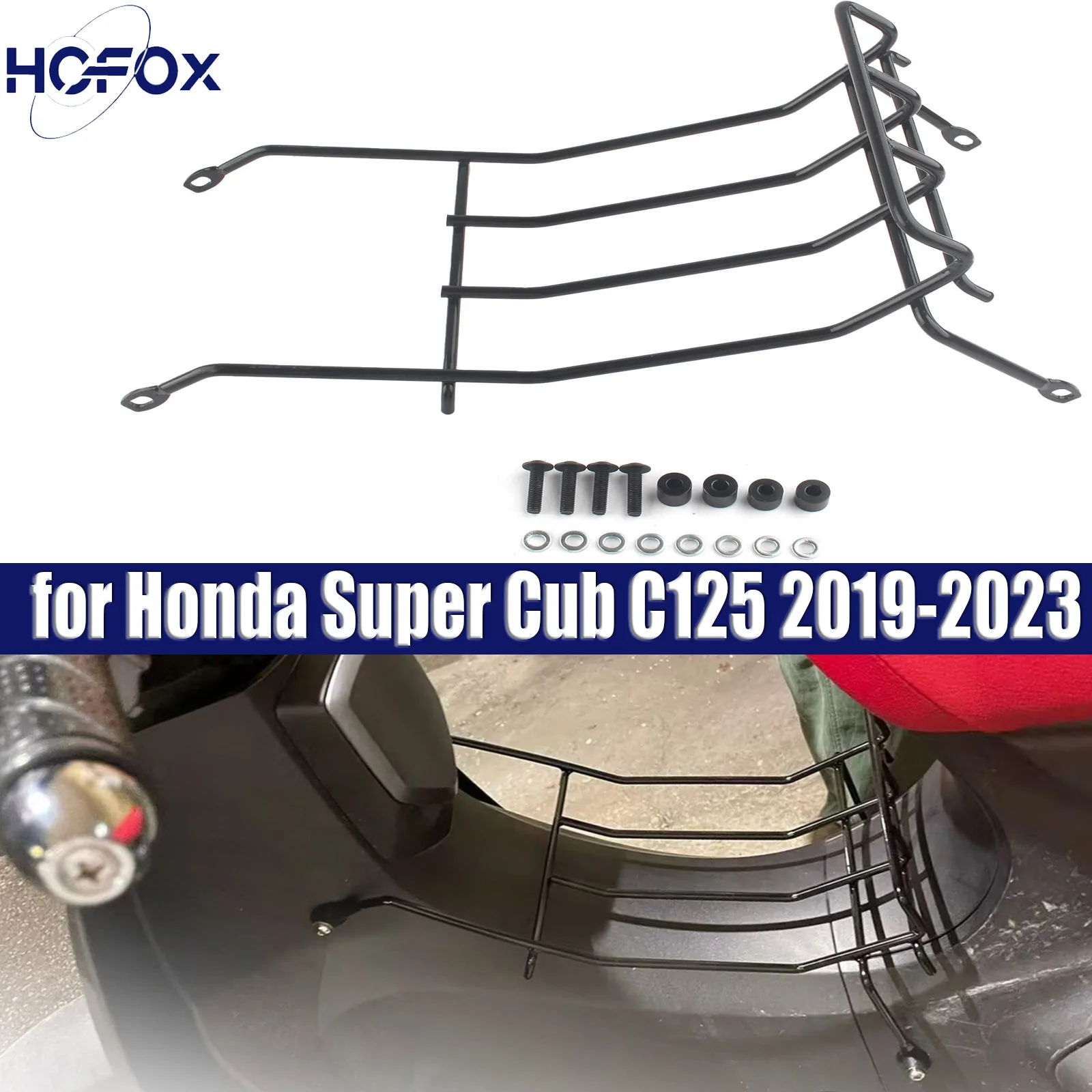 

Middle Center Luggage Rack Central Rack Top Box Case Suitcase Carrier Board for Honda Super Cub C125 2019-2023