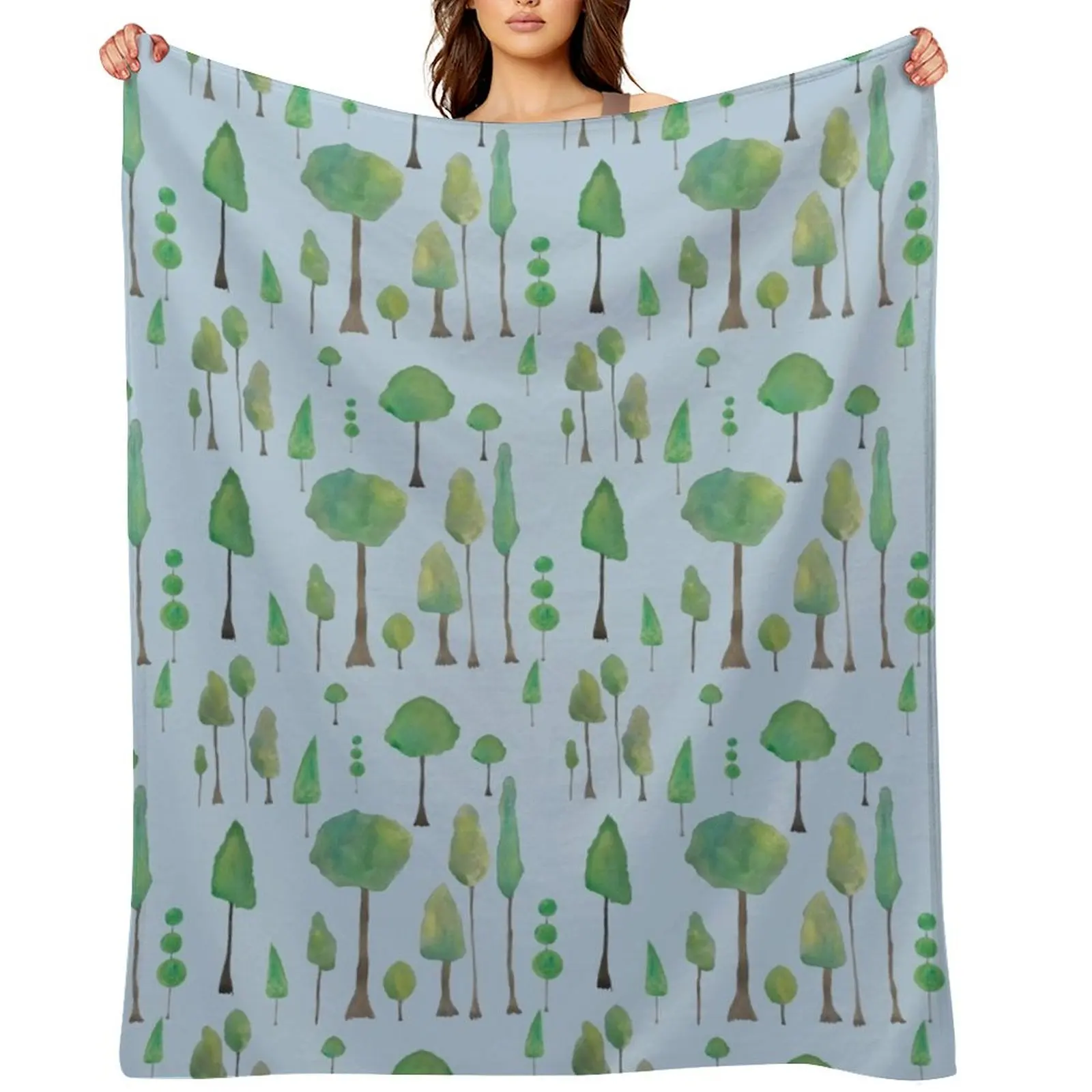 

Forest Grove Throw Blanket Plush Kid'S Plaid cosplay anime Blankets