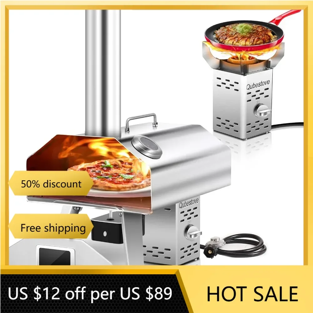 2-in-1 Outdoor Pizza Oven, 12