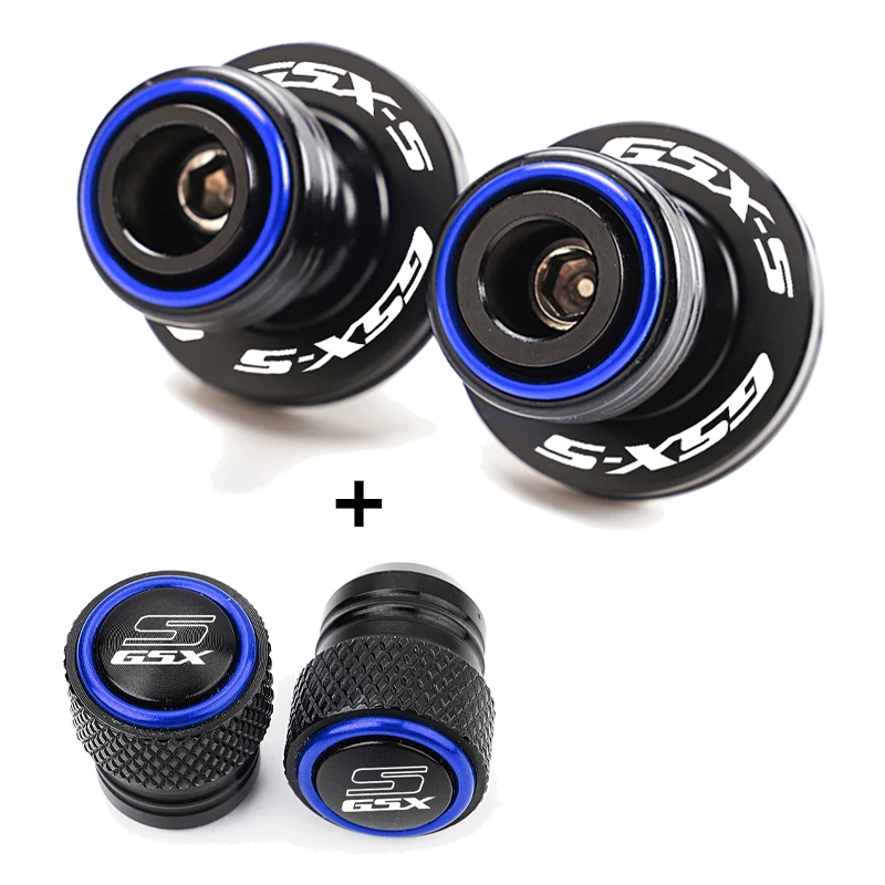 لسوزوكي GSX-S750 GSX-8S GSX-S1000GT GSX-S950 GSXS 750 950 1000 GT دراجة نارية Swingarm بكرات المنزلق حامل صمام قبعات GSX-S GT #2