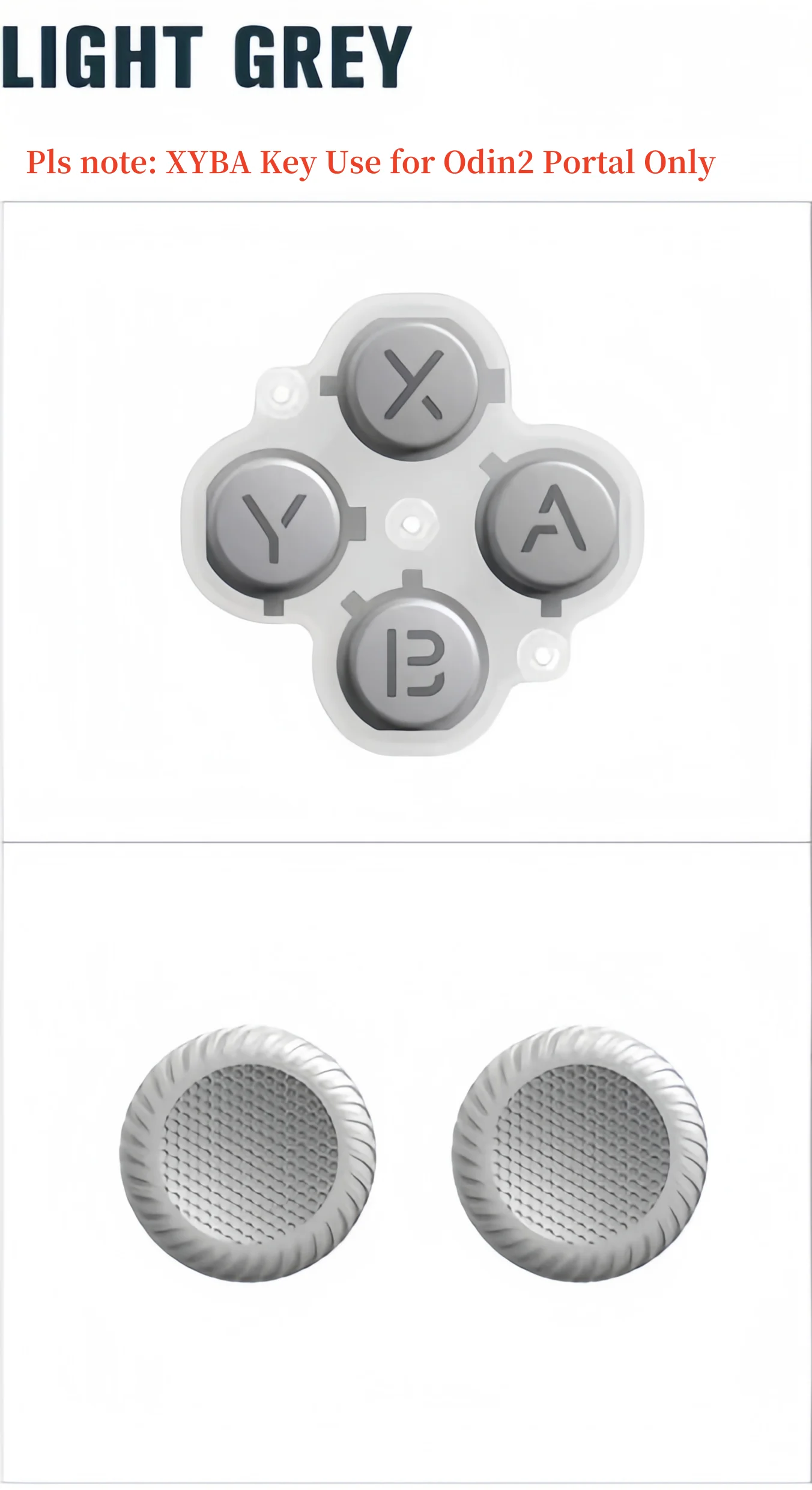 Odin 2 Portal/Odin 2 Mini/Odin 2 로커 캡 교체 용 기존 AYN Odin 조이스틱 캡 키 키트 X A B Y 키