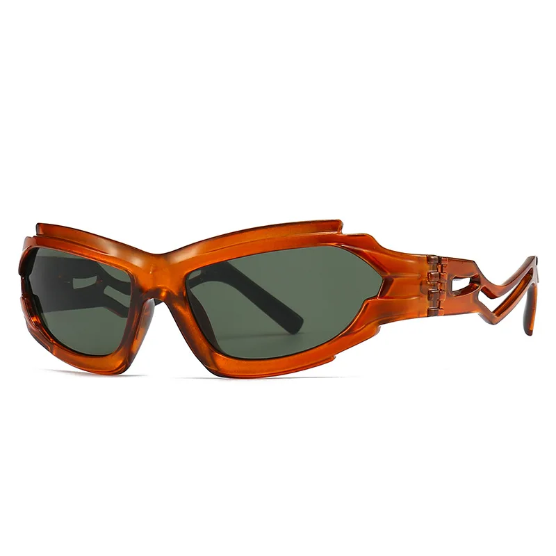 Neue Vintage Unregelmäßigen Katze Auge Frauen Luxus Sonnenbrille Mode Marke Designer Hohl Beine Mode Männer Shades UV400 Sonnenbrille – Detail 4