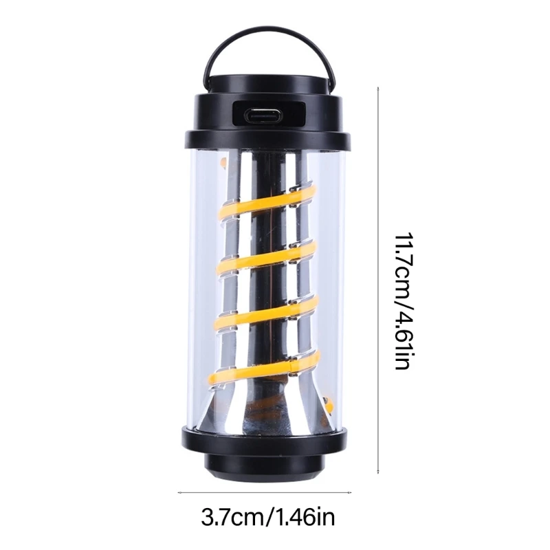 Lampada da campeggio K9FB con luminosità regolabile Lampade da tavolo con struttura in plastica Perfetta per pesca all'aperto e escursioni