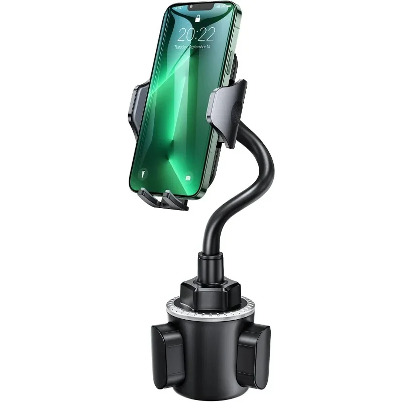 

Andobil Cup Holder Phone Holder with Adjustable Solid Long Gooseneck & Quick Swivel Cupfor Your Car Truck Compatible with IPhone