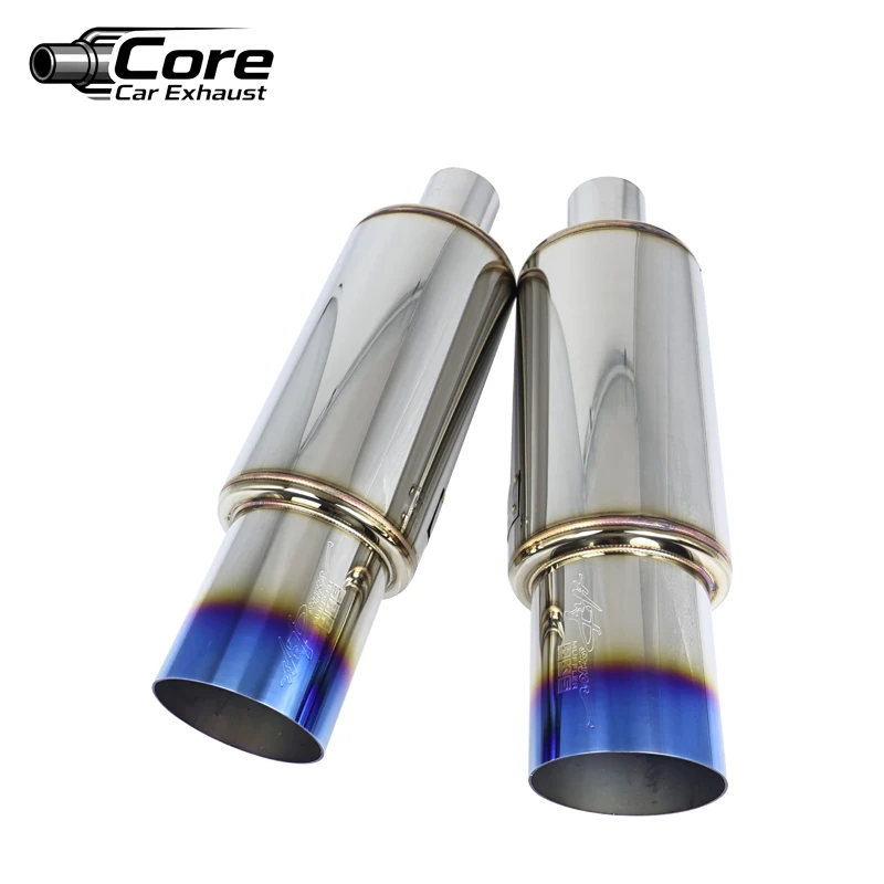 HKS العالمي عالية الجودة الفولاذ المقاوم للصدأ سيارة خمار ماسورة العادم أنابيب طرفية مع واجهات 51/63/76 مللي متر منفذ 89 مللي متر نهاية #3