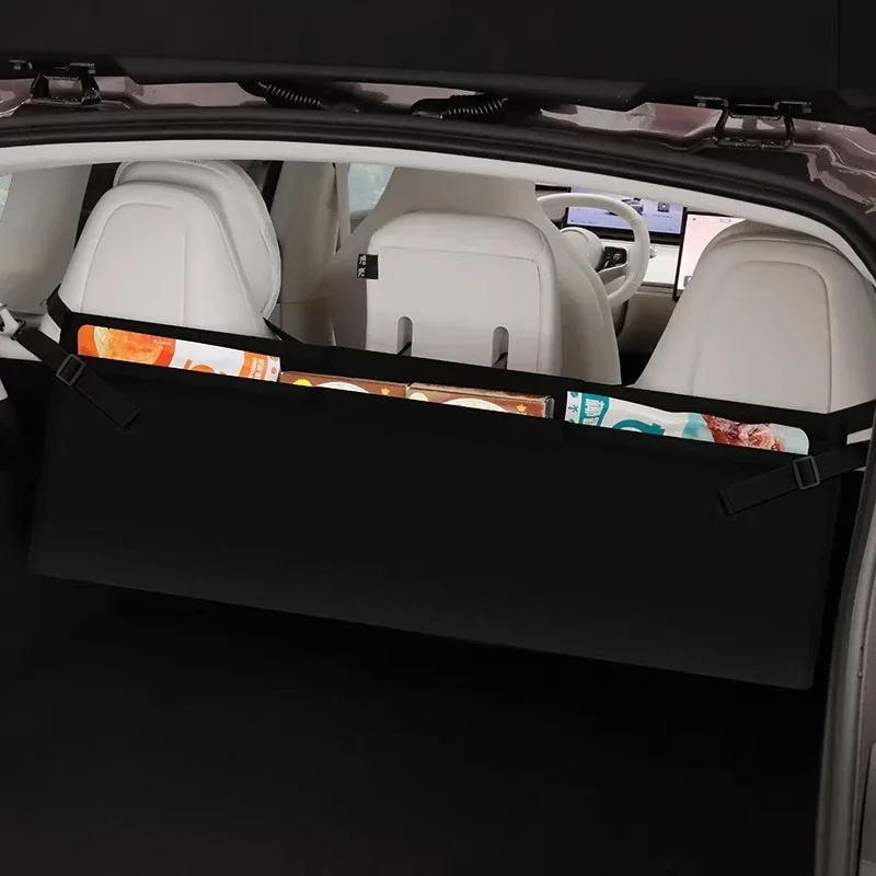 Car Interior Trunk Storage Mesh Net, Universal Hanging Pocket Bag, Auto Cargo Storage Supplies