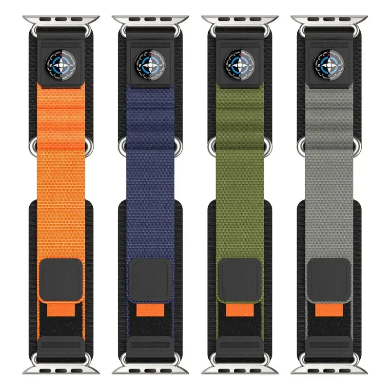 Strap for Apple Watch Ultra 2 Band 49mm 45mm 44mm 42mm 46mm Nylon Alpine Sport bracelet Correa iWatch Series 10 9 7 6 5 4 8 SE