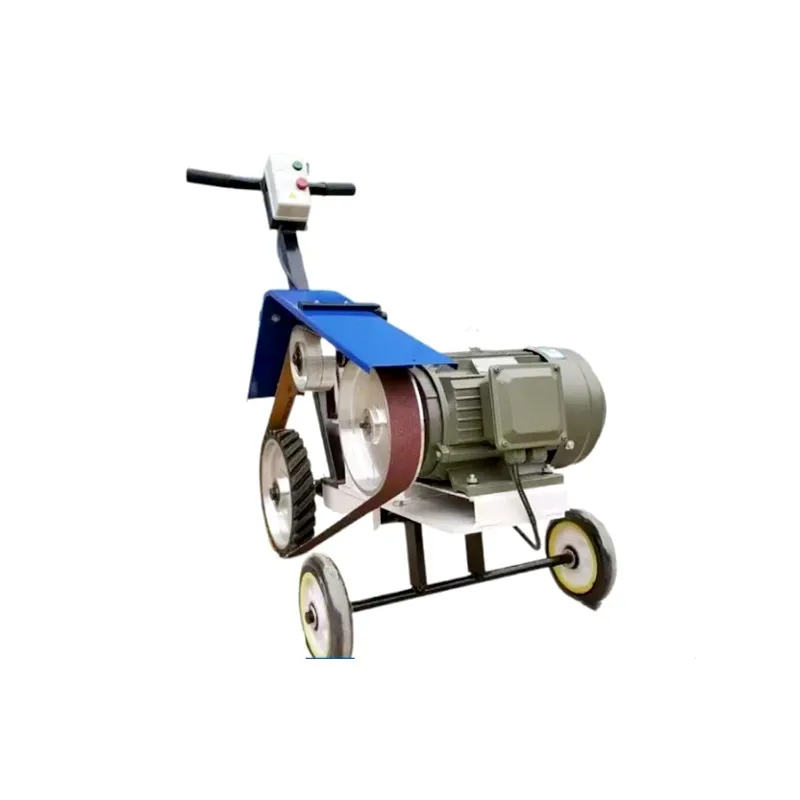 Portable Hand Pushed Sand Belt Metal Sanding Welding Seam Abrasive Polishing Deburring Machine