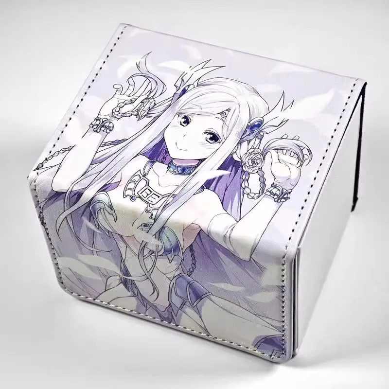 

New Yu-Gi-Oh! Blue Eyes White Dragon Girl Card Storage Box PTCG OPCG WS YGO Board Game Card Collection Box Anime Cards Gift Toys