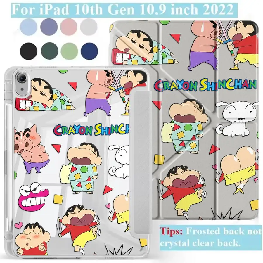 

Чехол для планшета Crayon Shin Chan Radish для iPad Air 4 5 M3 M2 1 2 M4 11 дюймов Mini 6 7 Pro 2025 Pro 11th 10th 9th 8th 7th 12.9 дюймов