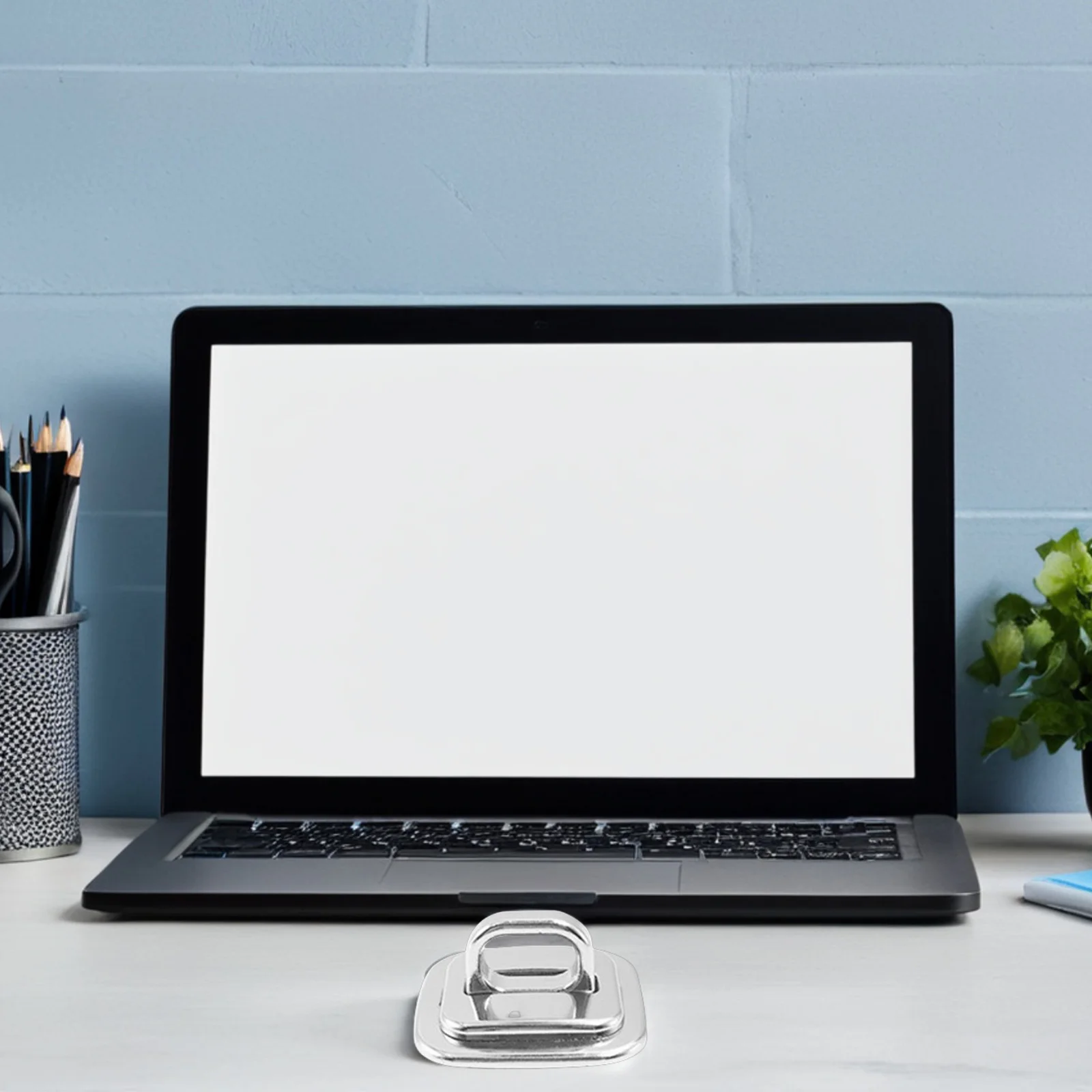 

Anti Theft Laptop Lock Slot Security Plate Cable Locks Zinc Alloy Desk Mount Anchor Base Durable Laptop Components Accessories