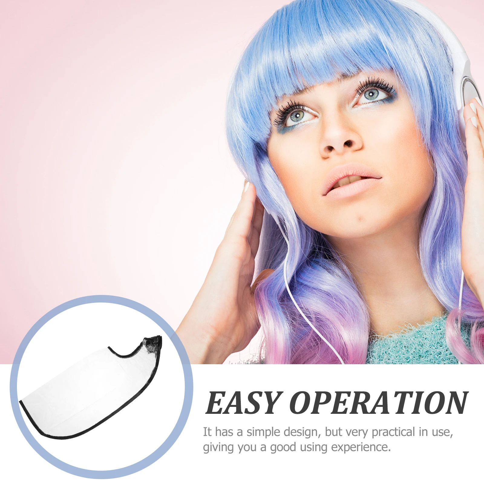 

2 шт., воронки для шампуня для волос, регулируемые водонепроницаемые эластичные мягкие шапочки из искусственной кожи для салона красоты, домашний больничный фартук для мытья волос