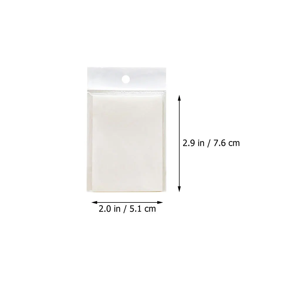 10개 방수 투명 메모 패드 메시지 알림용 투명 플라스틱 메모 용품 필기 패드