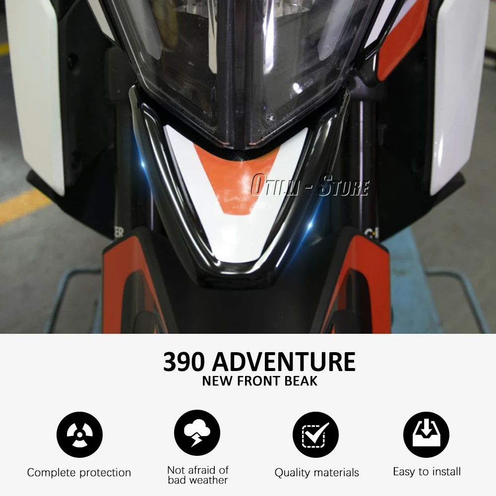 Motorcycle Front Beak Fairing Extension Wheel Extender Cover Fender Accessories New For 390 ADVENTURE 390 ADV 390 Adventure