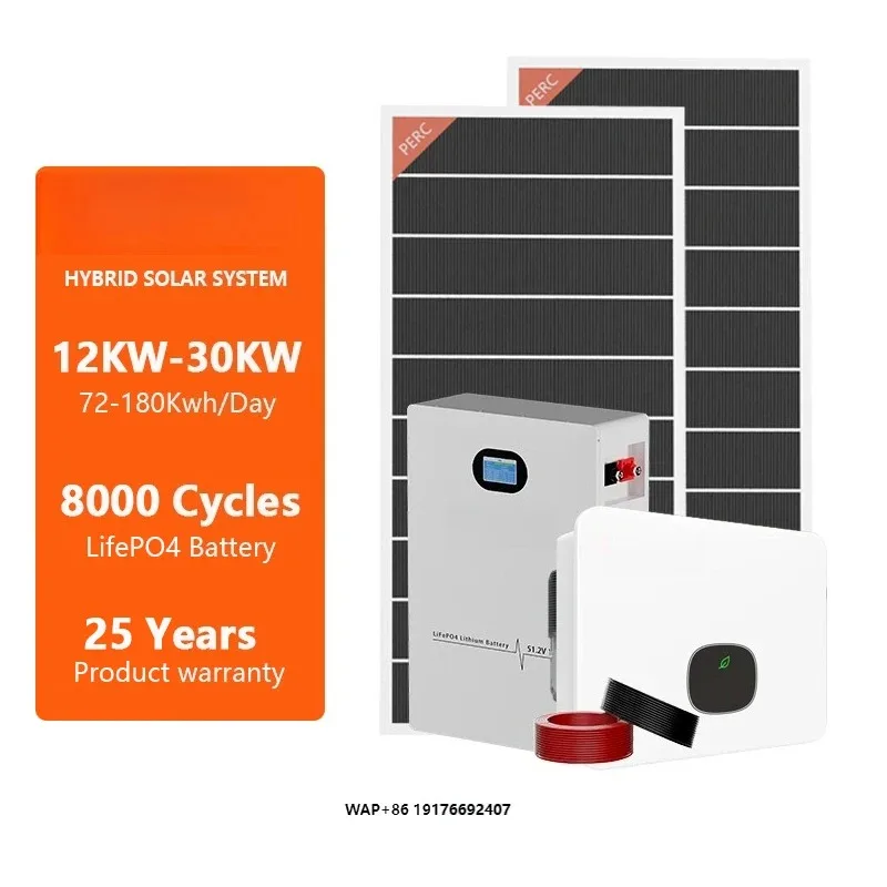 10000w Home Integrated 10kw Off Grid Complete Solar Panel Kit With Inverter Lithium Battery 30 Kw Solar Energy Products