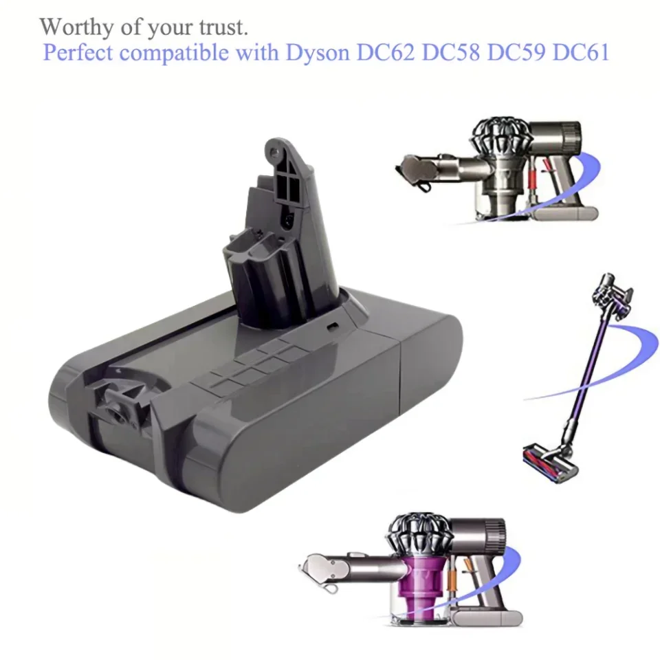 ForDyson-Batería de repuesto para motor de Animal V6 Slim V6, 21,6 V, 128 Ah, DC62, DC59, DC58, SV03, SV04, SV09, V6