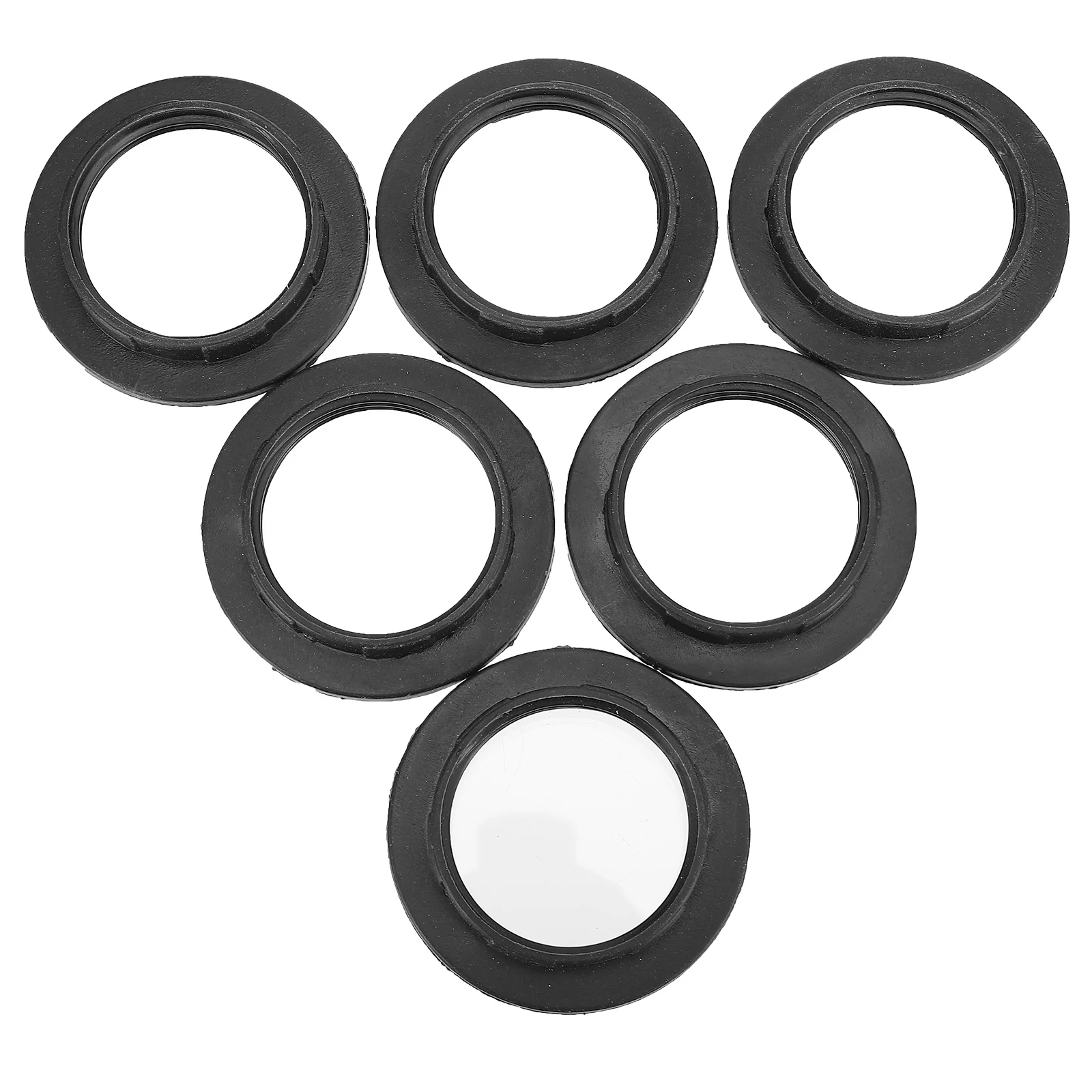 

50 Pcs Light Socket Ring Adapter Collar Rings Lock Replacement Plastic Lamps Shade Lampshade