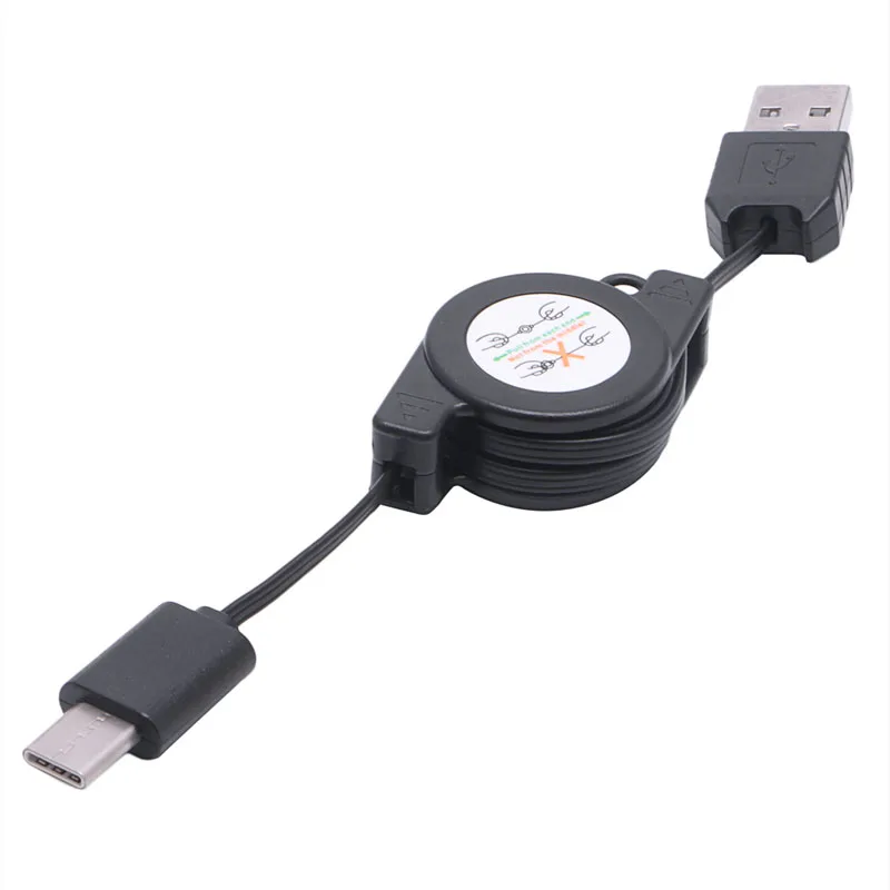 USB Type C Cable, Retractable USB C to USB Charging Cable RetractableType C/Fast USB Cord for Cellphone PC