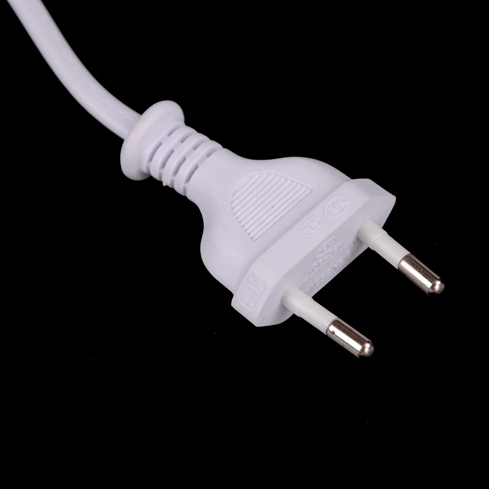 1 Pcs White 1.5M 2-Prong Pin AC EU Power Supply Cable High Quality Cord Lead Wire Power Cord For Desktop Laptop