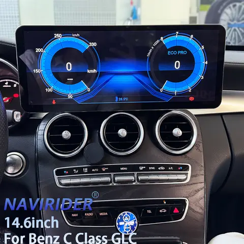 메르세데스-벤츠 C 클래스 W205 GLC V 클래스 W447 A W176 CLA GLA 2015-2022용 14.6인치 무선 CarPlay 안드로이드 오토 멀티미디어 스크린