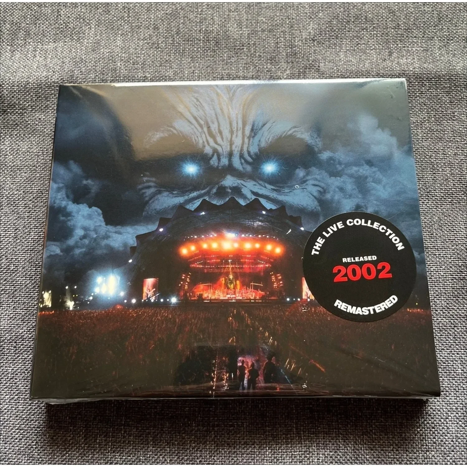 Heavy Metal Live Audio Disc with Concert Stage Scene Art Cover Design, Rock Music Disc for Music Enthusiasts