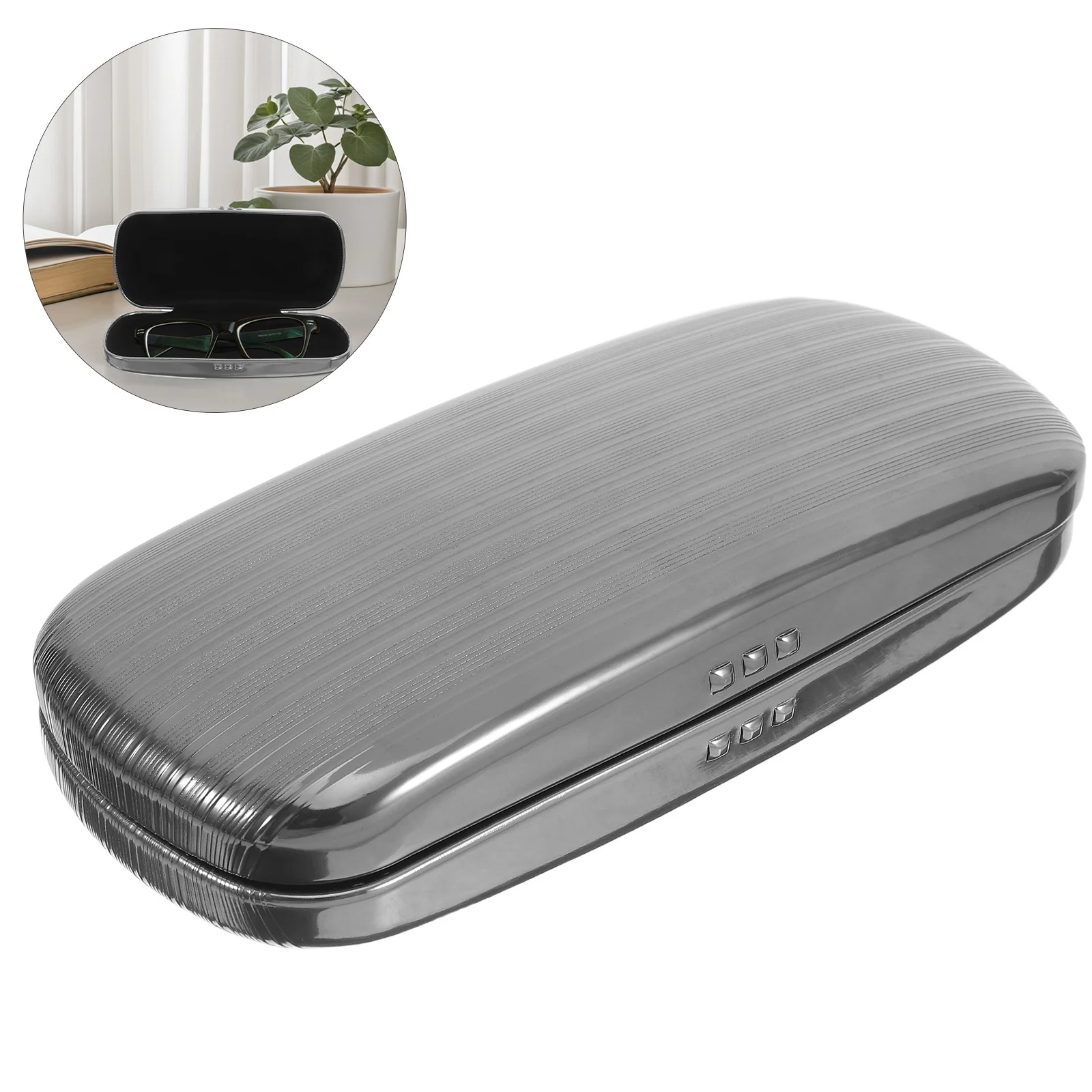 

Aluminum Hard Sunglass Case Handmade Durable Eyewear Storage Travel Organizer for Men Women Glasses Case Large Hard