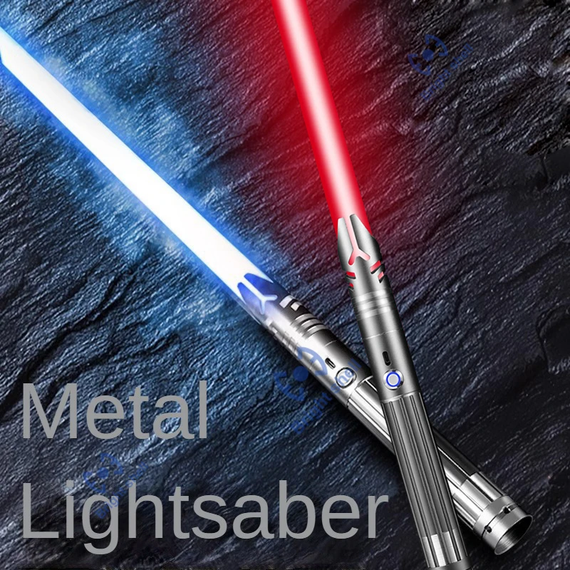 

Metal Lightsaber Laser Sword Toys RGB Light Saber 15Color Change Kids Soundfonts Force FX FOC Blaster Toys Jedi Laser Sword Gift