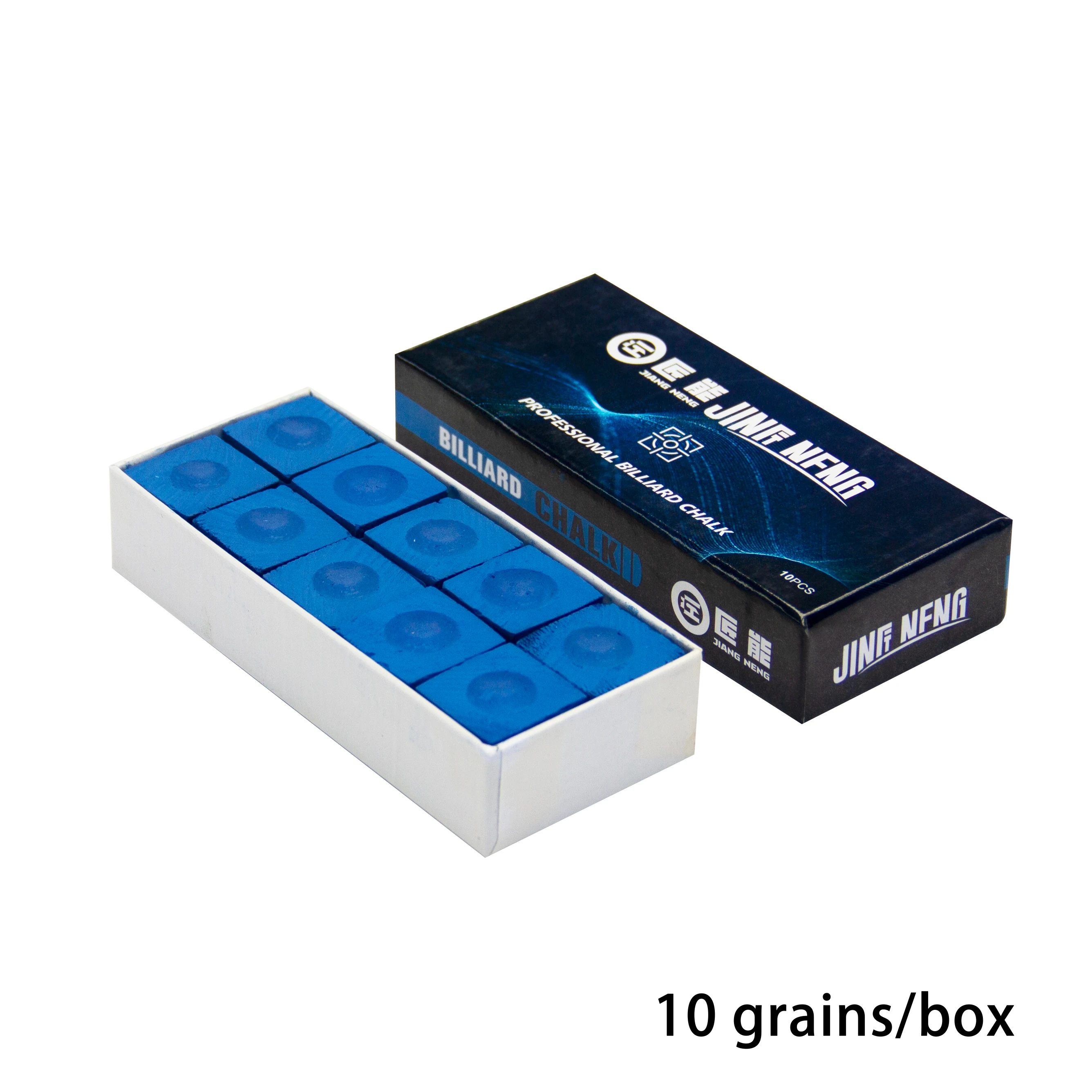 10pc Anti Slip Pool Cue Chalk Stick Blue Durable Level Low Dust Non Clumping Precise Hitting Chalk Rotation Billiard accessories