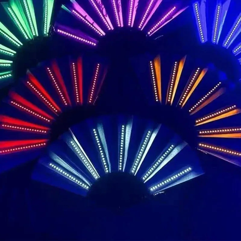 GlowFan Pro: The Original LED Light-Up Folding Hand Fan