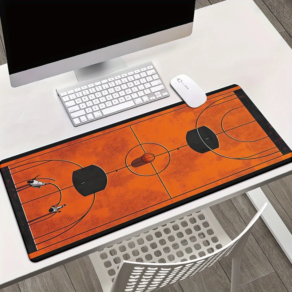 

Basketball Court Design Gaming Mouse Pad Rubber Non Slip Desk Mat for PC Laptop