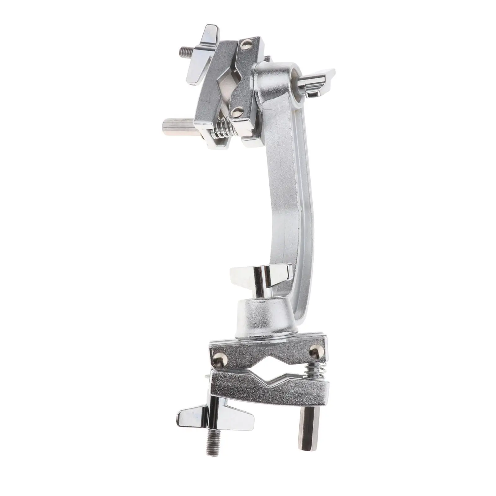 

Drum Stand Silver Steel Mount Support Bracket Percussion Accessory for Bass Drum and Drum Set Clamp