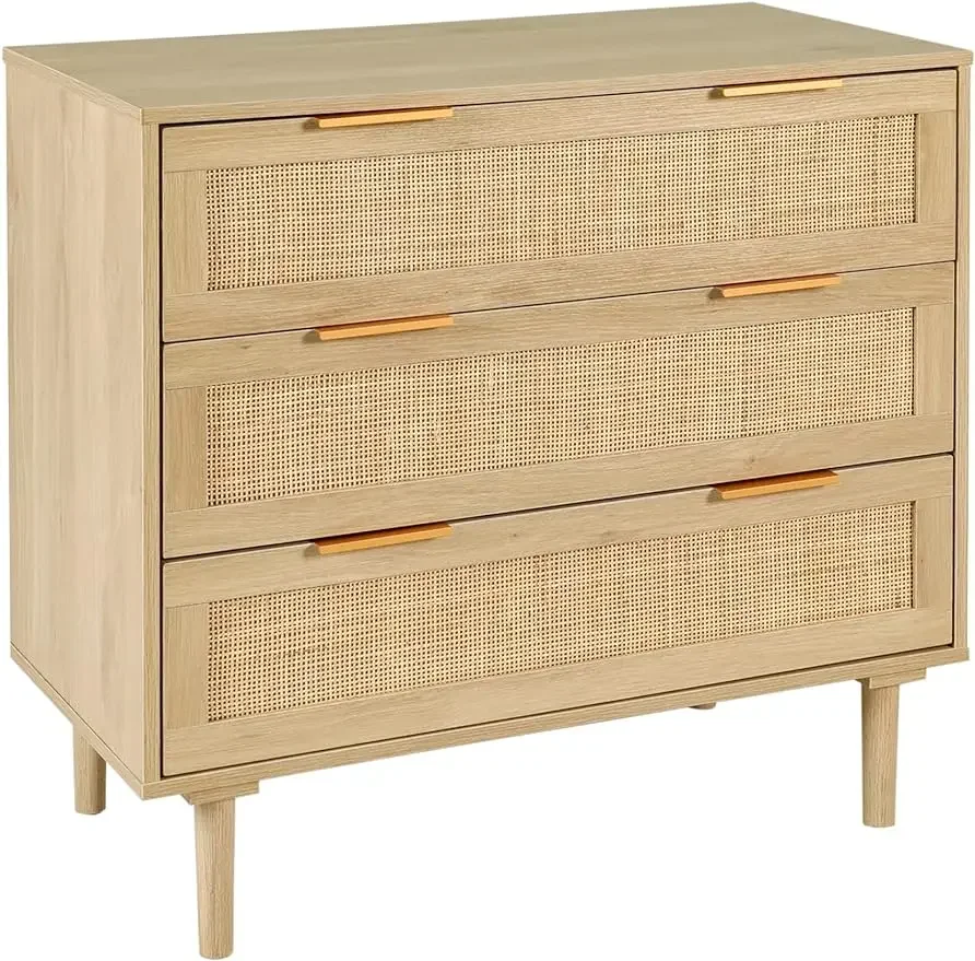 3 Drawer Dresser for Bedroom,  Modern Closet Chest of Drawers, 3 Storage Chest for Bedroom dressing table