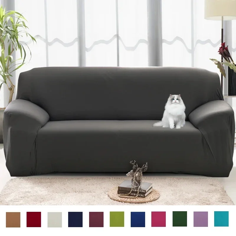 Elastic Plain Solid Stretch Sofa Cover Tight Wrap All-inclusive Sofa Cover for Living Room Funda Couch Cover ArmChair Case