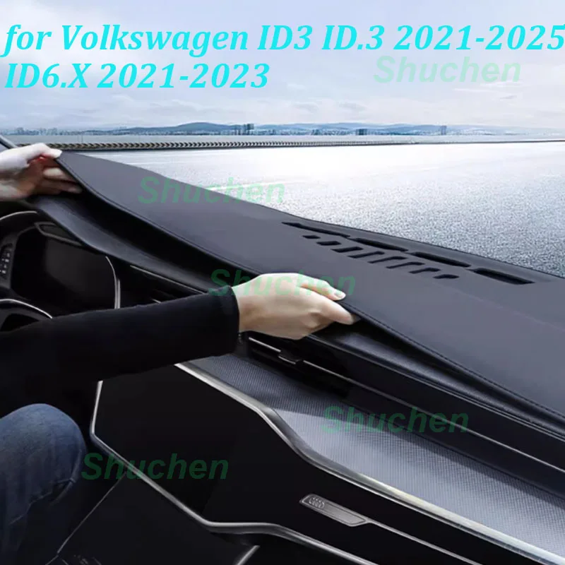 

Car Light-proof Pad for Volkswagen VW ID3 ID.3 2021-2025 ID6.X 2021-2023 Dashboard Panel Sunshade Carpet Interior Accessories