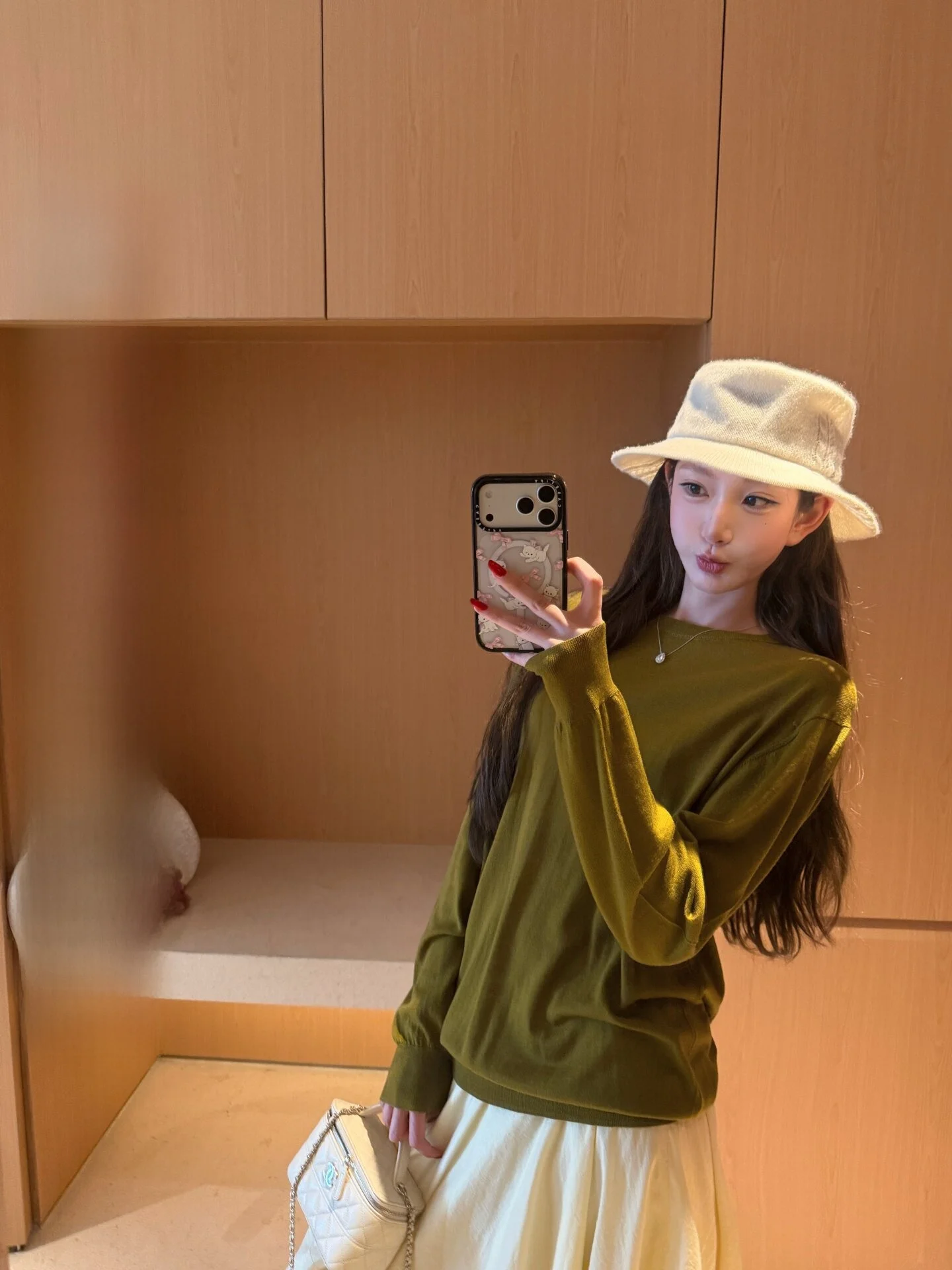 

Yangzifan Cloud Velvet Wool Knitted Sweater Women's Inner Wear Spring Summer Casual Loose Fit Long Sleeve round Neck Color